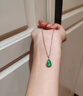翡祥閣碧綠小葫蘆項鏈女輕奢時(shí)尚氣質(zhì)感百搭祖母綠玉石葫蘆頸鏈送物 小葫蘆項鏈 曬單實(shí)拍圖