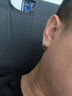 BJYL耳釘男潮小眾ins潮人氣質(zhì)嘻哈單只黑色耳圈個(gè)性男生耳飾女學(xué)生耳 單只【銀色】 曬單實(shí)拍圖