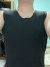 海瀾之家（HLA）男士保暖背心男雙面絨無(wú)痕陽(yáng)離子舒適透氣圓領(lǐng)打底彈力寬肩背心 抗菌防螨-黑色 XL /175(體重130-150斤) 曬單實(shí)拍圖