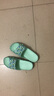 維布倫（VEBLEN）拖鞋女輕便防滑夏季新款中老年人室內家居浴室印花涼拖鞋女 山茶花香草綠女款 38-39 曬單實(shí)拍圖