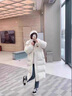 AEMAPE冬裝女2026年新款加厚羽絨棉服女中長(cháng)款過(guò)膝棉襖外套 米白色 L 建議120-135斤 曬單實(shí)拍圖