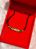 CLON老鳳凰黃金九眼天珠轉(zhuǎn)運(yùn)珠項鏈足金999金飾品男女款情人節(jié)禮物 天珠+4金珠項鏈款 曬單實拍圖