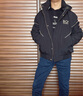 BOY LONDON【黑金隼】秋季男女同款外套短款老鷹logo可拆帽寬松棉服N29006 黑色 XS 曬單實(shí)拍圖