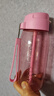 特百惠（Tupperware）水杯550ML樂C隨心杯 吸管水杯防漏隨心壺 男女士便攜運動水瓶 樂c蜜桃粉 550ml 曬單實拍圖