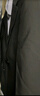 SHANSHAN杉杉易打理西服男春秋兩?？劭拱櫳虅?wù)職業(yè)正裝男士新郎結婚西裝 黑色 50 /180【建議135-150斤】 曬單實(shí)拍圖