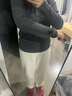 百圖betu女裝冬季新款毛衣可立領(lǐng)可翻領(lǐng)時尚針織毛衫女2410T30 灰色 L 曬單實拍圖