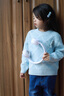 IVY HOUSE常春藤兒童裝女童2023年冬季新款學(xué)院風(fēng)綿軟圓領(lǐng)套頭毛衣舒適保暖 水藍色 110 /52cm 曬單實(shí)拍圖
