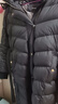 珂萊蒂爾[明星同款]冬新款御寒保暖長(cháng)款連帽白鴨絨羽絨服 黑色 M 曬單實(shí)拍圖