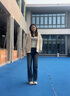 衣品天成高腰牛仔褲女2025秋季復(fù)古休閑百搭顯瘦寬松直筒拖地闊腿褲子女 曬單實(shí)拍圖