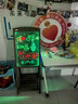 AUCS 40*60cm 電子熒光板一體式實(shí)木支架 花架LED廣告牌宣傳展示板發(fā)光黑板/白板 曬單實(shí)拍圖