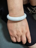 以心參玉  翡翠手鐲 女款玉石鐲子送媽媽送女友 多口徑可選 曬單實(shí)拍圖