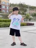 真維斯童裝男童褲子夏季薄款2026新款兒童速干五分褲中大童休閑短褲運動(dòng)夏褲 【速干短褲】黑/J小山峰K 110 曬單實(shí)拍圖