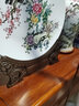 呈奕瓷盤(pán)擺件支架藝術(shù)瓷盤(pán)底座實(shí)木托架雙龍頭圓盤(pán)架子陶瓷裝飾盤(pán)專(zhuān)用 14寸適合直徑35-36cm圓盤(pán) 曬單實(shí)拍圖