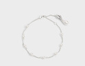 CHARLES&KEITH月光謐語仿珍珠細(xì)鏈條手鏈七夕禮物CK5-12120407 Silver銀色 21cm 1個(gè) 曬單實(shí)拍圖