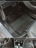 潔軒汽車塑料腳墊pvc透明腳墊乳膠地墊轎車軟膠通用防水加厚可裁剪 大號鉆石茶黑色5片裝 曬單實拍圖