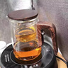 塔馳密司（TOUCH MISS）懶人泡茶神器無桿磁吸飄逸杯泡茶壺茶水分離花茶壺辦公高檔沖茶器 小號(hào)-斜身-磁吸飄逸杯600ml 曬單實(shí)拍圖