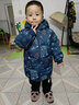 G.DUCKKIDS小黃鴨品牌新品兒童羽絨服新款男女中小童中長(cháng)款寶寶加厚外套冬 藏青小汽車(chē) 男童中長(cháng)款 白鴨絨 120 (建議身高115-125cm) 曬單實(shí)拍圖