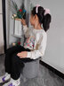 真維斯童裝女童衛(wèi)衣春秋款2025新款兒童衣服洋氣女孩 秋季套裝紫色休閑秋裝 淺紫/紫帽-淺紫/紫帽K 160 曬單實拍圖