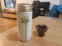 乾唐軒活瓷杯【送人禮物】清心福蓮水杯茶杯陶瓷杯子送禮隨手杯手工定制 白粉紅·彩釉·手工描金300ml 曬單實拍圖