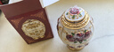 默然諾爾茉舟牙簽盒歐式金屬創(chuàng  )意自動(dòng)手壓客廳餐廳牙簽盒俄羅斯復古牙簽筒 蛋形金白底紅玫瑰 曬單實(shí)拍圖