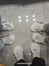 adidas FOS系列 「洞洞鞋」ADILETTE CLOG簡約拖鞋阿迪達(dá)斯輕運(yùn)動   灰白/黑(推薦選大一碼)   42 曬單實(shí)拍圖