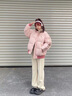 棉致鹽系條紋立領(lǐng)加厚棉服女新款羽棉襖絨服棉衣冬季外套面包服不跑棉 粉色【SG830高品質(zhì)】 M 80-100斤 曬單實拍圖