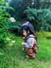 A 21 FUNB韓版嬰兒衣服春秋套裝女寶寶洋派碎花上衣抱嬰袋褲兩件套嬰幼兒爬 碎花上衣+抱嬰袋褲 100 cm 24-36月約25-30斤 曬單實拍圖