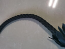 蔚語落鳳山牛皮馬鞭全皮牛皮鞭子牛皮馬鞭鞭子馬術(shù)馬鞭防身皮鞭短鞭影 黑色 長度80厘米 曬單實拍圖