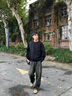 羅蒙（ROMON）純棉衛(wèi)衣男士春秋冬季潮流長袖t恤打底衫青年圓領(lǐng)寬松男裝上衣服 黑色 -加絨款 2XL  (130-150斤） 曬單實拍圖
