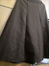 云皎毛呢半身裙女秋冬中長(cháng)款高腰A字裙小個(gè)子傘裙顯瘦寬松大擺裙 咖色 XL建議118-128斤 曬單實(shí)拍圖
