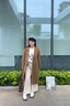 獨束大碼女裝【琥珀大衣】全羊毛呢大衣2024年冬新款質感優(yōu)雅新復古 橄欖棕 L (尺碼：2) 曬單實拍圖