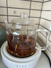 易信 玻璃蒸茶壺四方電陶爐套裝豎紋鏤空煮茶爐燒水壺組合五檔控溫不調(diào)壺具茶爐家用便攜燒水器 1200毫升玻璃蒸茶壺 曬單實(shí)拍圖