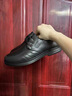 老爺車(chē)皮鞋男真皮透氣新款防滑系帶中老年爸爸鞋休閑男士皮鞋鏤空涼皮鞋 LYC69203黑色[單鞋款] 41 曬單實(shí)拍圖