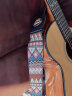 奥德斯克（AODSK）AK-GSR背带民谣吉他皮头加宽加厚肩带双面编织电吉他贝司斜跨红色 实拍图