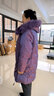 雅鹿媽媽裝2025新款羽絨服女中長(cháng)款真毛領(lǐng)冬季加厚保暖中老年女裝外套 紫色 3XL【建議135-145斤】 曬單實(shí)拍圖