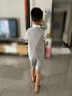 蘿卜唄唄兒童禮服西裝男童套裝花童畢業(yè)西服演出服正裝小孩主持人服裝夏季 灰色（馬甲，短褲，襯衫）配領(lǐng)結(jié) 140cm建議體重50-58斤 曬單實(shí)拍圖
