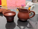 巨貿(mào)紫砂公道杯茶漏一體茶具三件套茶篩過(guò)濾網(wǎng)茶水分離 茶漏套組+天圓公道杯350毫升 曬單實(shí)拍圖