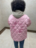 拉拉波波90鴨絨春冬新款可愛(ài)玩偶大口袋休閑減齡刺繡羽絨服女LBBC-WSYR16 粉色 S 160 曬單實(shí)拍圖