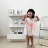G.DUCKKIDS女童夏季連衣裙2023新款小女孩漢服紗裙嬰幼兒夏天洋氣公主裙子 粉紅色 80 (建議寶寶8-10公斤 12-24個(gè) 曬單實(shí)拍圖