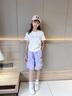 NICKYBABY女童運(yùn)動(dòng)短褲夏季2025新款兒童五分褲薄款夏裝中褲女大童工裝褲子 18442紫色褲子【單褲子】 170 cm 曬單實(shí)拍圖