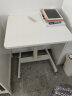 SKAAN升降桌移动电脑桌简易书桌组合站立式工作台办公桌高脚桌子床边桌 【基础款】小型升降桌 白色 实拍图