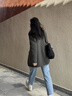 GARNUO灰色西裝外套女2025新款春秋韓系炸街小個(gè)子高級感寬松休閑小西服 灰色 M 【121-135斤】 曬單實(shí)拍圖