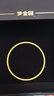 夢(mèng)金園黃金手鐲 祈祥古法足金素圈金鐲子生日禮物 【空心】56圈約14.68g 曬單實(shí)拍圖