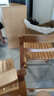 Xiao Mu Wu折疊餐桌餐邊柜一體 折疊餐桌椅組合 家用小戶(hù)型實(shí)木吃飯桌 餐桌+實(shí)木椅（2張） 曬單實(shí)拍圖
