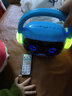 雷慧早教機(jī)故事機(jī)智能音箱兒童機(jī)器人兒歌音樂播放器益智玩具學(xué)習(xí)禮物 A14(眼鏡俠)藍(lán)色16G 曬單實(shí)拍圖