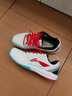 李寧（LI-NING）羽毛球鞋男女款專業(yè)比賽運(yùn)動(dòng)鞋乒乓網(wǎng)球鞋閃電俠1.0輕盈透氣跑鞋 【標(biāo)準(zhǔn)白/赤焰紅】閃電俠1.0 41 (255mm) 曬單實(shí)拍圖