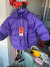 雅鹿2025新款兒童羽絨服中長(cháng)款加厚男童女童大童寶寶學(xué)生冬季洋氣外套 紫色 120cm 曬單實(shí)拍圖