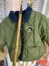 嘟嘟家男童加厚棉服冬裝女童冬季內里加絨外套兒童保暖翻領(lǐng)棉衣休閑外衣 軍綠色 110 曬單實(shí)拍圖