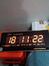 康巴絲2024新款衛(wèi)星自動(dòng)對(duì)時(shí)LED電子鐘掛鐘客廳家用萬(wàn)年歷壁掛 手動(dòng)對(duì)時(shí)55*22紅字 其他 曬單實(shí)拍圖