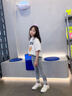 憨憨象女童打底褲純棉兒童春秋洋氣2025新款中大童外穿秋裝薄款女孩褲子 2419灰色【春秋款】 130 曬單實(shí)拍圖
